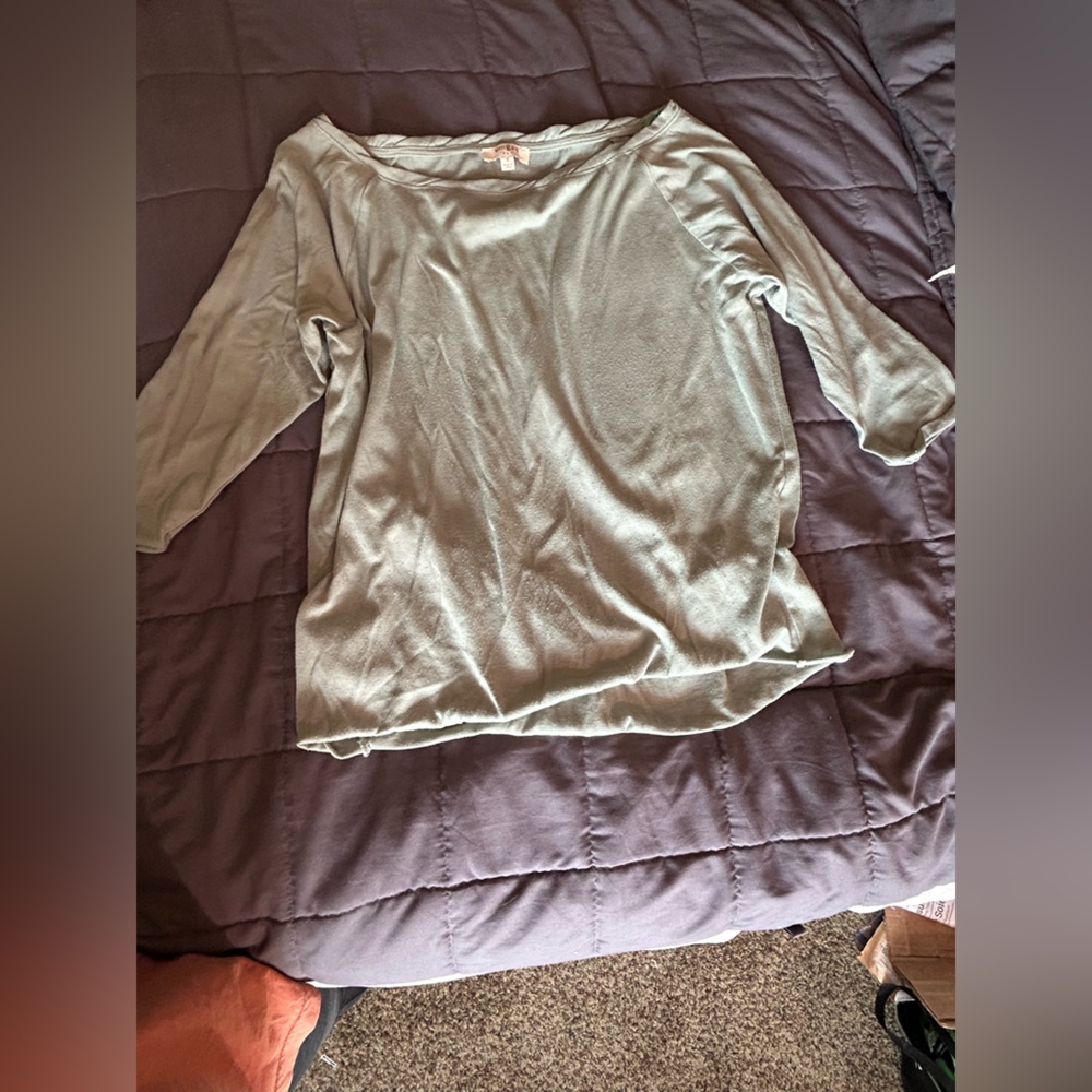 Umgee- wide neck & Slouch bottom top